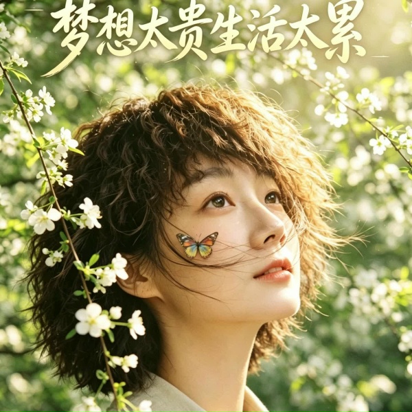 Обложка: 杨朵 - 梦想太贵生活太累