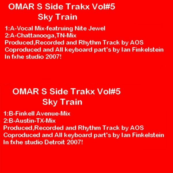 Обложка: Omar S feat. Ian Finkelstein, Nite Jewel - Sky Train