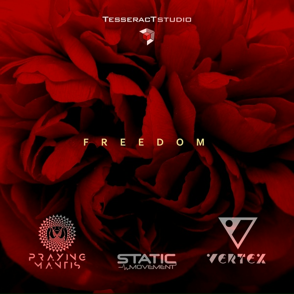 Обложка: Praying Mantis, Static Movement, Vertex - Freedom