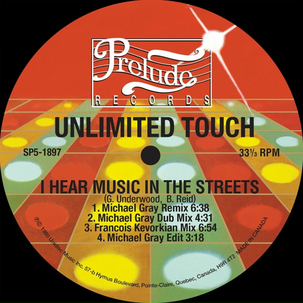 Обложка: Unlimited Touch - I Hear Music In The Streets