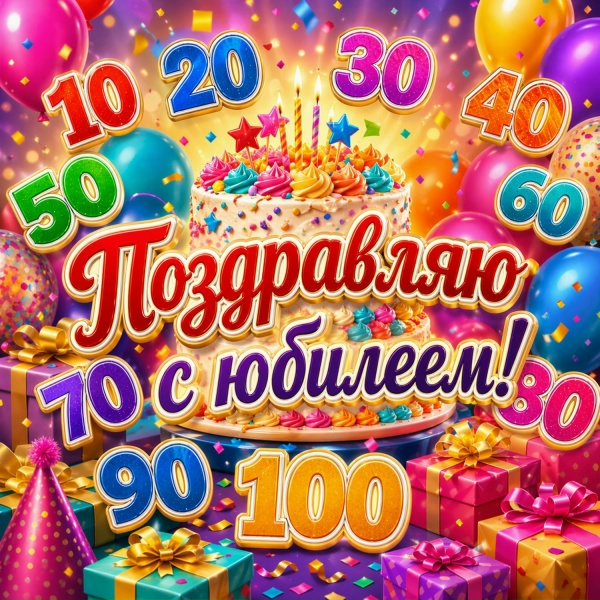 Обложка: Лучшее поздравление - С юбилеем 50 лет