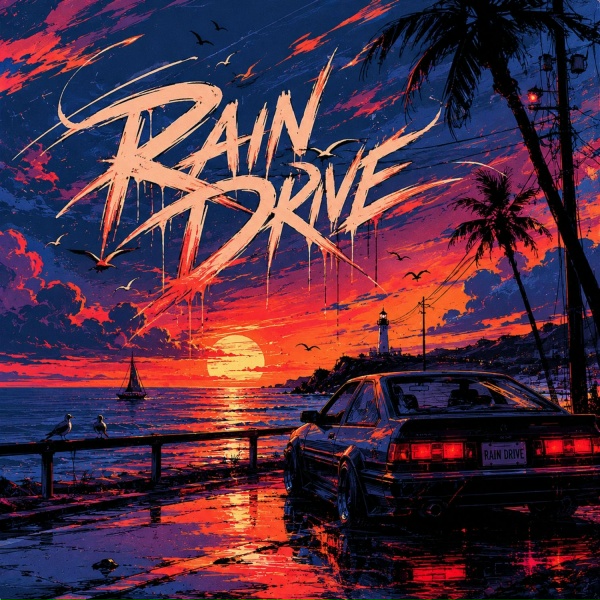 Обложка: mension stars - rain drive