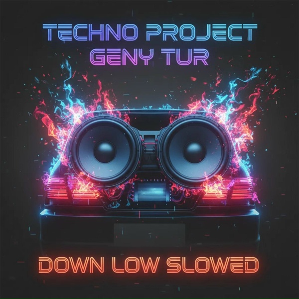 Обложка: Techno Project, Geny Tur - Down Low (Slowed)