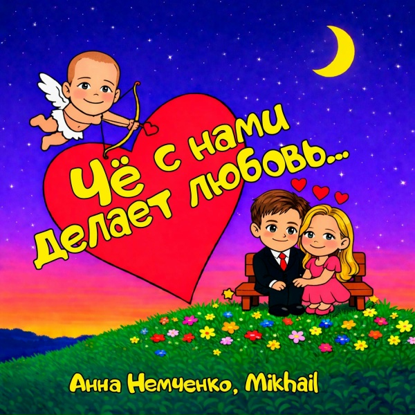 Обложка: Анна Немченко, Mikhail - Чё с нами делает любовь