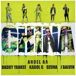 Обложка: Anuel AA, Daddy Yankee, Karol G feat. J Balvin, Ozuna - China