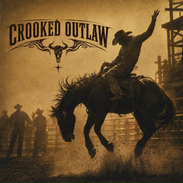 Обложка: CROOKED OUTLAW, ÉTHER DARK MOTIVATION, Cain Walker, Iron West - Ride Through Hell