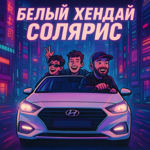 Обложка: MITCHEL, БАЮН, Bogdan - Белый Хендай Солярис