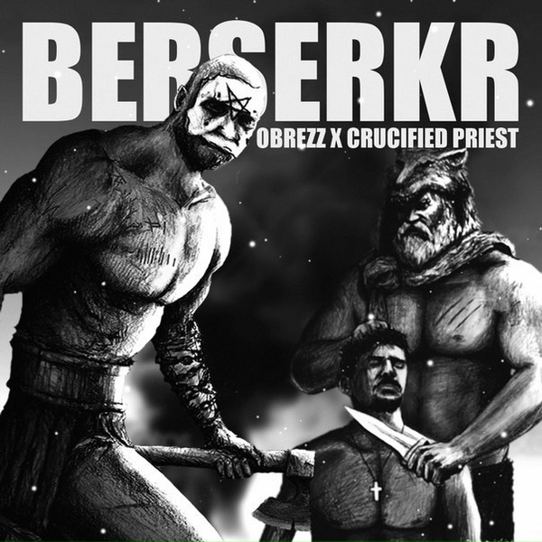 Обложка: CRUCIFIED PRIEST, OBREZZ - SKALLENE TILL KRISTNE