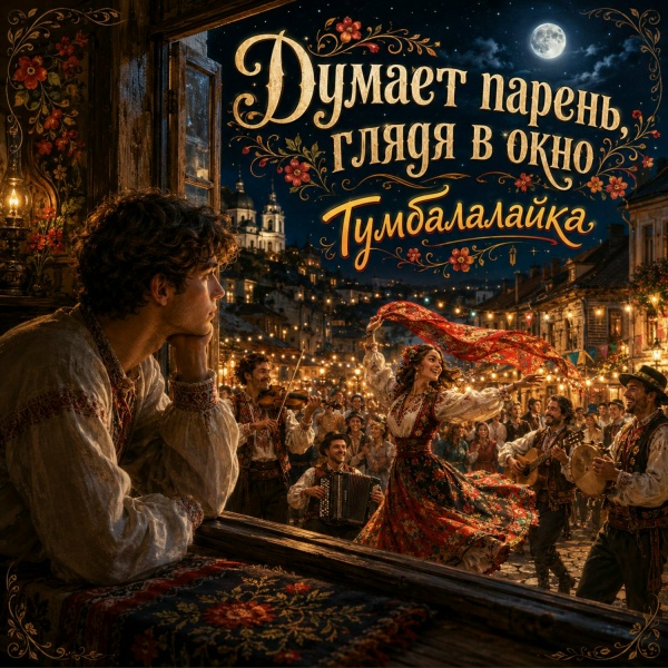 Обложка: Лунель - Думает парень ночь напролёт (Тумбалалайка)