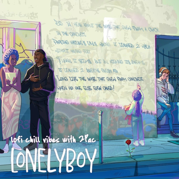 Обложка: lonelyboy, 2pac - california love - lofi