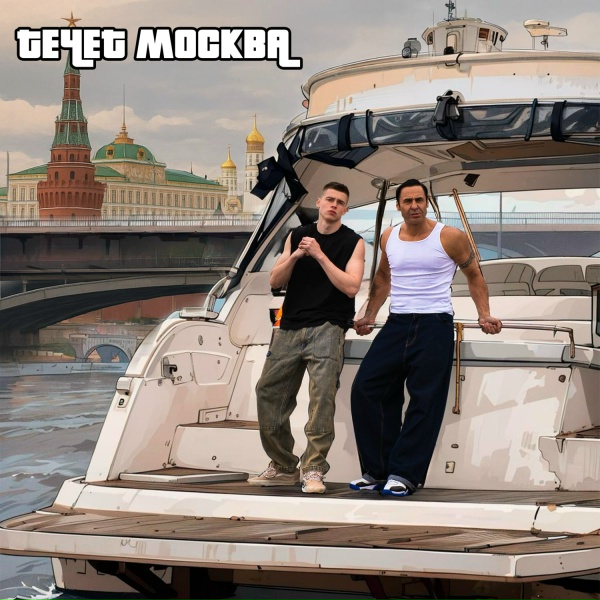 Обложка: Стас Костюшкин, ГЛЕБАС - Течёт Москва