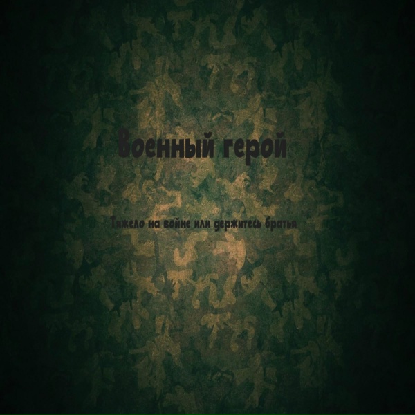 Обложка: Военный герой - Солдат Алёша в поле
