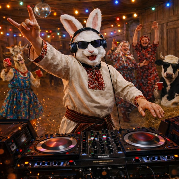 Обложка: DJ КОЛХОЗ - Там на суку сидит ворона