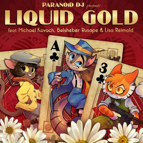 Обложка: PARANOiD DJ feat. Michael Kovach, Belsheber Rusape, Lisa Reimold - Liquid Gold