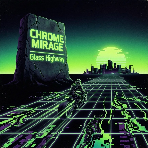 Обложка: Chrome Mirage, Фоновая музыка - Borosilicate Boulevard