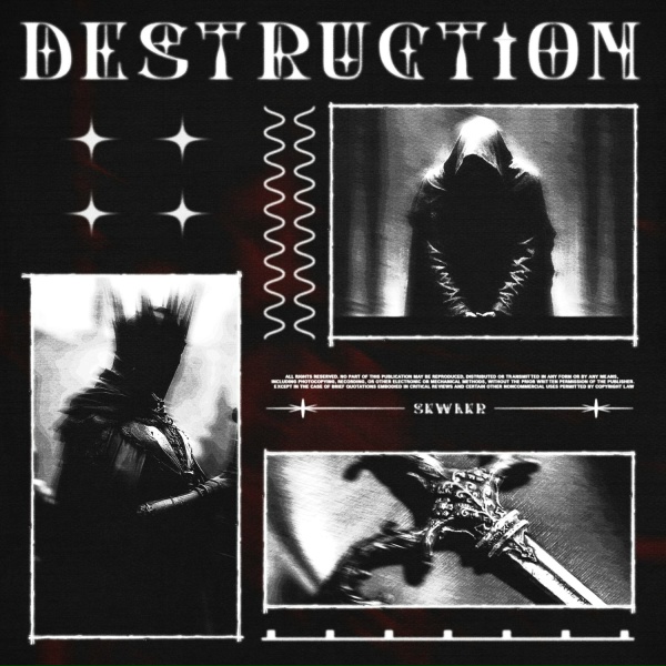 Обложка: SKWLKR - DESTRUCTION (Slowed)