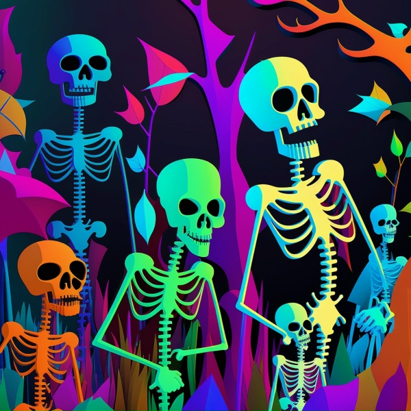 Обложка: Los Drama - Five Skeletons and the Mysterious Haunted House