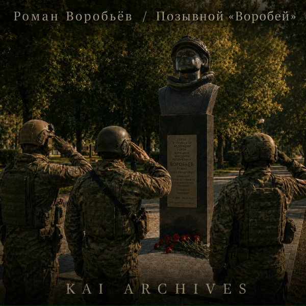 Обложка: KAI ARCHIVES - Роман Воробьёв / Позывной «Воробей»