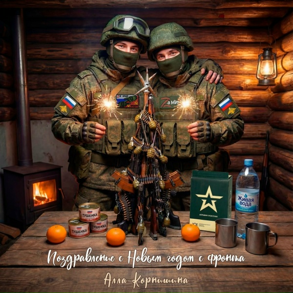 Обложка: Алла Корнишина - Поздравление с Новым годом с фронта