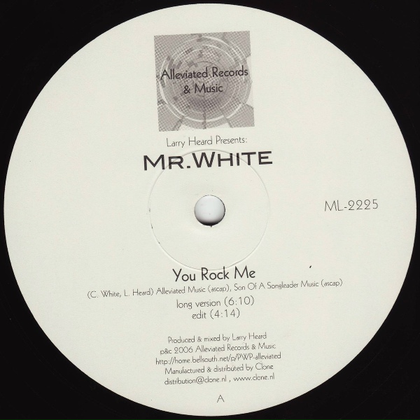 Обложка: Larry Heard Presents Mr. White - You Rock Me
