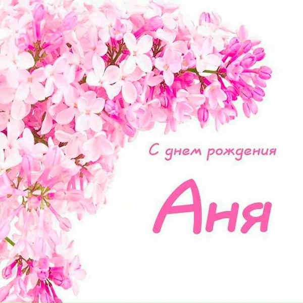 Обложка: Пакет конфет - С днем рождения Аня