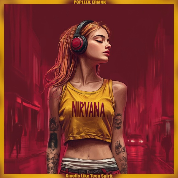 Обложка: POPLEEV, ERMNK - Smells Like Teen Spirit