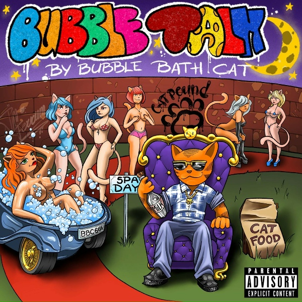 Обложка: Bubble Bath Cat - Шедевр
