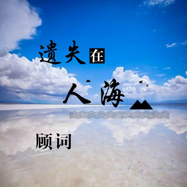 Обложка: 顾词 - 遗失在人海